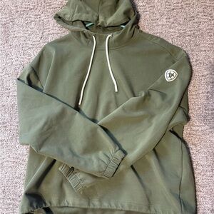 Ariat Olive Green Hoodie with Logo